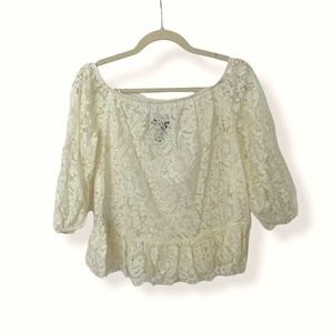 BCBGMaxAzria Lace Blouse